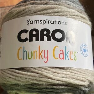 One cake/skein - Caron Chunky Cakes Yarn - rice pudding 9.8 oz super bulky 6